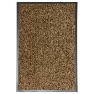 vidaXL Paillasson lavable Marron 40x60 cm