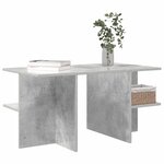 vidaXL Table basse Gris béton 87 x 50 x 45 cm Bois d’ingénierie