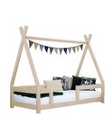 Lit cabane enfant NAKANA 80 x 160 beige