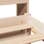vidaXL Lit bibliothèque sans matelas 150x200 cm bois massif de pin