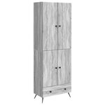 vidaXL Ensemble de Meubles 2 Pièces Sonoma gris Bois d'ingénierie