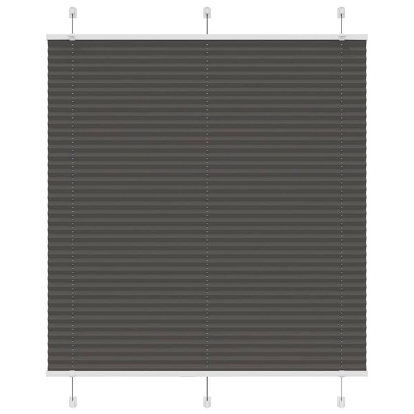 vidaXL Store plissé noir 120x150 cm largeur du tissu 119 4cm polyester