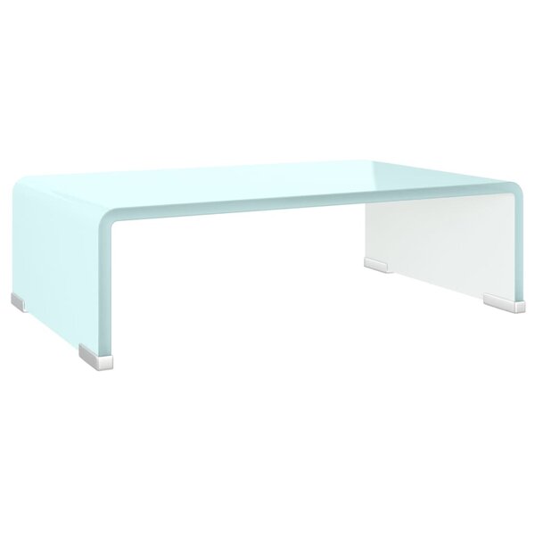 vidaXL Meuble TV/Support pour moniteur 40x25x11 cm verre vert