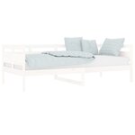 vidaXL Lit de jour sans matelas blanc bois de pin massif 90x200 cm