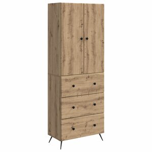 vidaXL Ensemble de Meubles 2 Pièces Chêne artisanal 66 x 34 5 x 90 cm