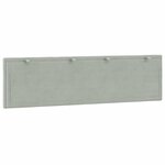 vidaXL Coussin de tête de lit Hanko gris clair 183 cm velours