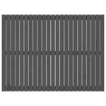 vidaXL Tête de lit murale Gris 146 5x3x110 cm Bois massif de pin