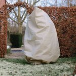 Nature Couverture d'hiver à fermeture éclair 70 g/m² Beige 2x1 5x1 5 m
