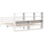 vidaXL Lit bibliothèque sans matelas blanc 180x200 cm bois pin massif