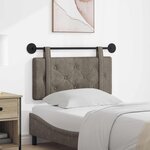 vidaXL Tête de lit suspendue Gris PU antique