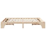 vidaXL Cadre de lit 140x200 cm en pin massif