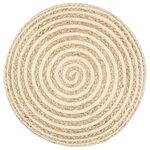 vidaXL Pouf fait à la main 45x30 cm Jute