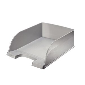 Plus Jumbo Corbeille à courrier Hauteur 103mm Gris Argent LEITZ