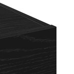 Buffet vidaXL Noir Chêne 30x42 5x93 cm Bois aggloméré