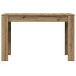 vidaXL Table à manger chêne artisanal 120x60x76 cm bois d'ingénierie
