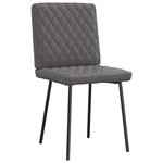 vidaXL Chaises à manger lot de 6 gris similicuir