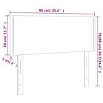 vidaXL Tête de lit Noir 90x5x78/88 cm Velours