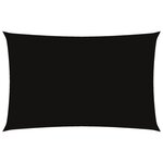 vidaXL Voile de parasol tissu oxford rectangulaire 5x8 m noir