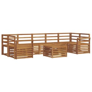 vidaXL Ensemble de canapés d'extérieur 8 pc Naturel