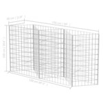 vidaXL Panier de gabion Acier galvanisé 120x30x100 cm