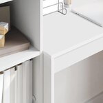 vidaXL Bureau Blanc 80 x 40 x 76 cm Bois d'ingénierie