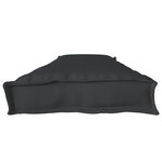 vidaXL Coussin de palette pour banc Noir 180x40x8 cm Tissu Oxford