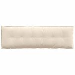 vidaXL Coussin de Dos Beige 160 x 50 cm Tissu en microfibre