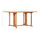 vidaXL Ensemble à manger d'extérieur pliable 7 Pièces Bois solide de teck