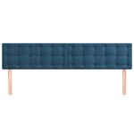 vidaXL Têtes de lit 2 Pièces Bleu foncé 80x5x78/88 cm Velours