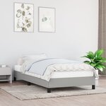 vidaXL Cadre de lit sans matelas gris clair 90x190 cm tissu