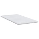 vidaXL Coussins de Matelas Blanc 120 x 200 cm Polyester sans colle