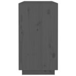 vidaXL Buffet Gris 100x40x75 cm Bois massif de pin
