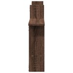 vidaXL Étagères murales 2Pièces chêne marron 50x12x50cm bois d'ingénierie