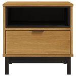 vidaXL Table d'appoint FLAM 50x50x50 cm bois de pin massif