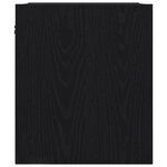 vidaXL Tables de chevet murales 2 Pièces noir 38x34x40 cm