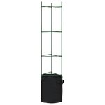vidaXL Cages à tomates avec sacs à plantes 8 Pièces 154 cm acier et PP