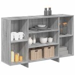 vidaXL Buffet sonoma gris 120x30x75 cm bois d'ingénierie