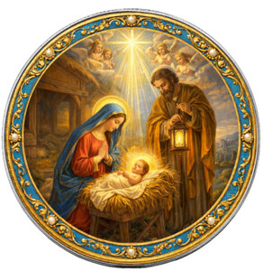 Monnaie NATIVITY Mysteries of the Rosary 1 Oz Argent 1$ USA 2026 (PRÉCOMMANDE)