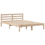 vidaXL Cadre de lit sans matelas 135x190 cm bois de pin massif