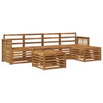 vidaXL Ensemble de canapés d'extérieur 6 pc Naturel
