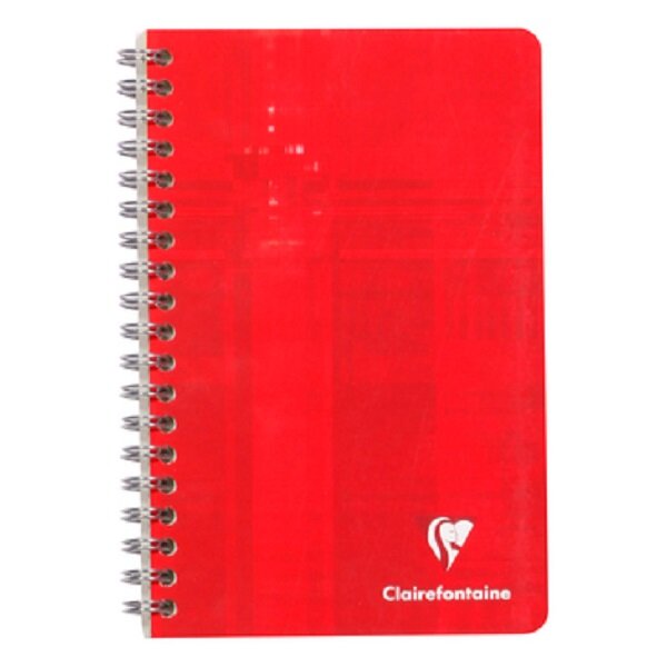 CLAIREFONTAINE  Répertoire libre 8 encoches 11x17 96p Q.5x5 couleur aléatoire