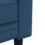 vidaXL Ensemble de canapés 2 Pièces bleu tissu