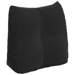 vidaXL Coussin de Dos Noir 45 x 24 x 50 cm Velours