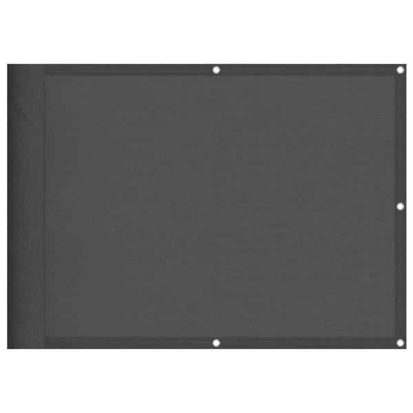 vidaXL Écran de balcon anthracite 75x1000 cm 100  polyester oxford
