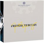 Pièce de monnaie en Argent 10 Pounds g 155.5 (5 oz) Millésime 2025 Legends of Music FREDDIE MERCURY