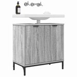 vidaXL Meuble de Lavabo de Salle de Bain avec stockage Gris Sonoma