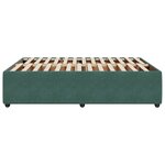 vidaXL Cadre de lit sans matelas vert foncé 140x190 cm velours