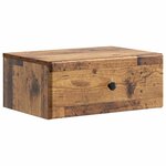 vidaXL Cabinet de chevet mural 2 pc Bois ancien 49 x 34 5 x 20 cm
