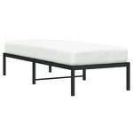 vidaXL Cadre de lit métal sans matelas noir 75x190 cm