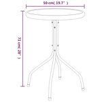 vidaXL Ensemble à manger de jardin 3 Pièces noir acier